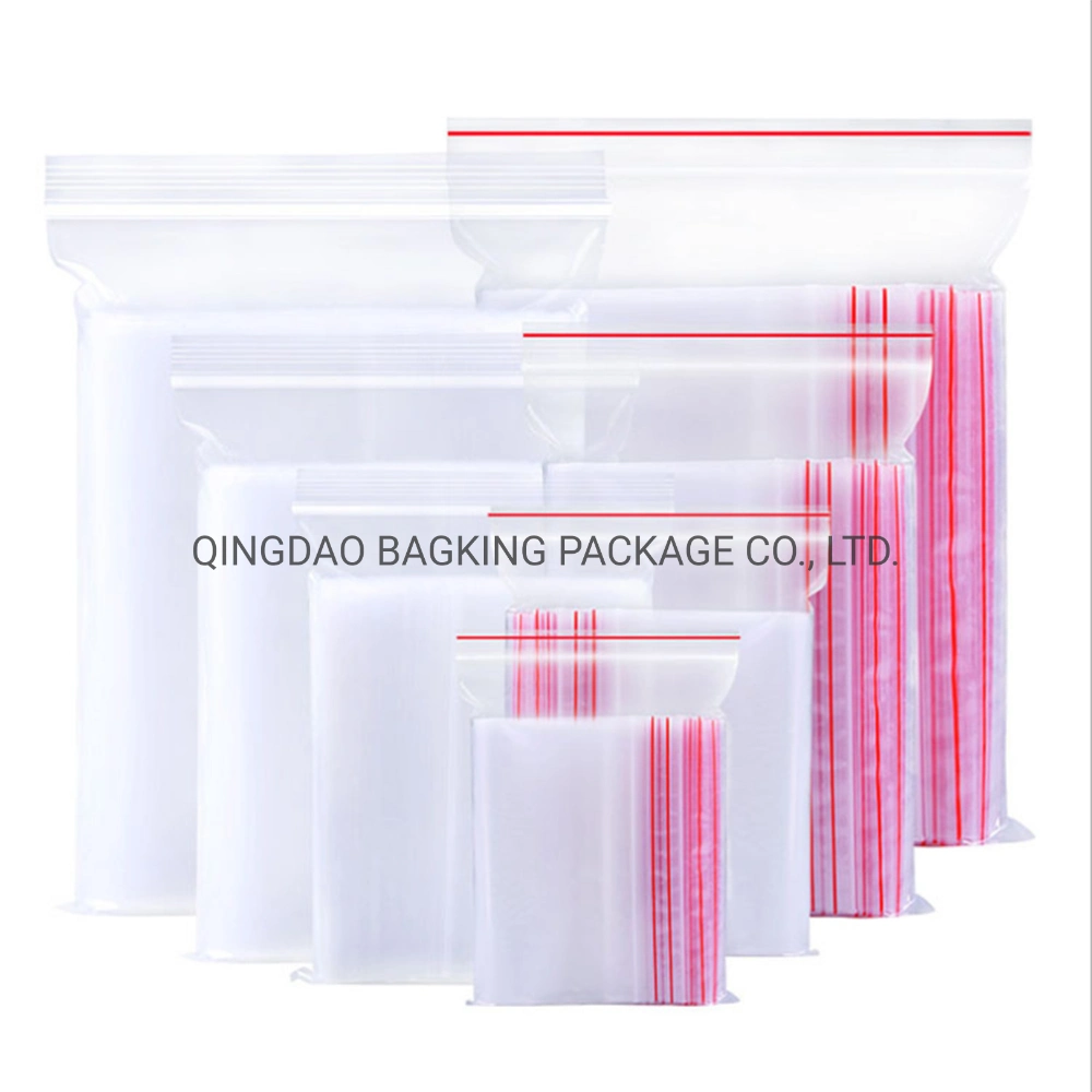 Color Translucent Plastic Recloseable Custom Zipper Bag Mini Baggie